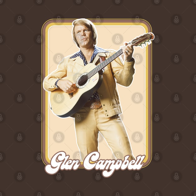 Glen Campbell / Retro 70s Style Fan Design by DankFutura