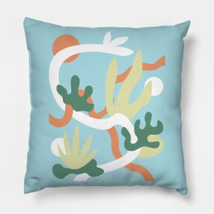 Coral sunset Pillow