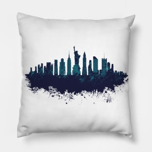 Neww York Skyline Design Pillow