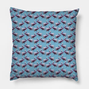 Brown pelican tropical bird pattern Pillow