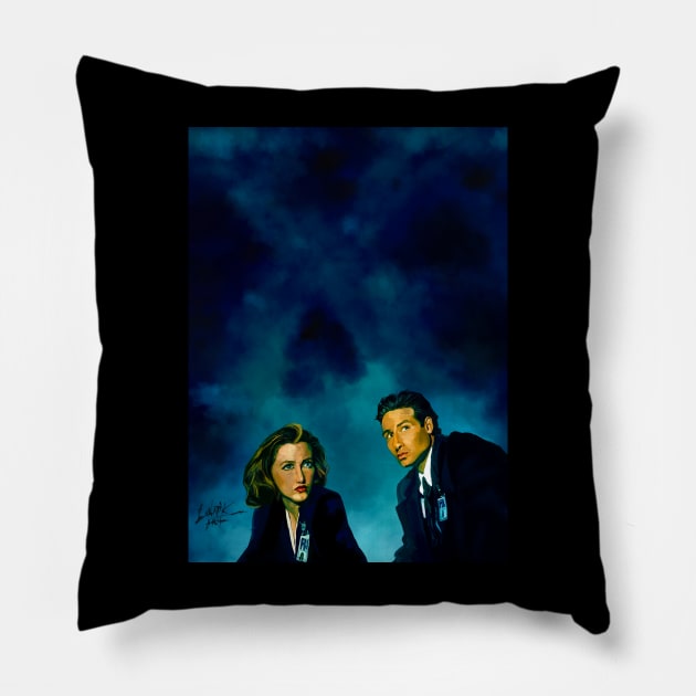 The Truth Is Out There Pillow by Art Of Lunatik