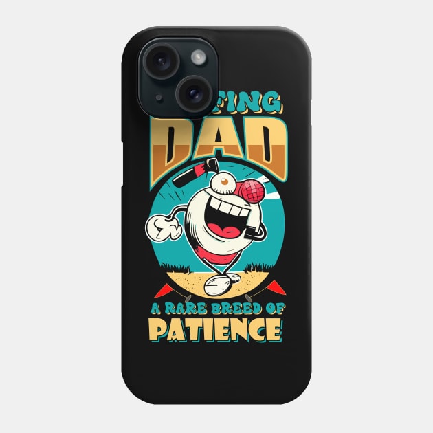 Golfing Dad A Rare Breed Of Patience | Funny Phone Case by T-shirt US