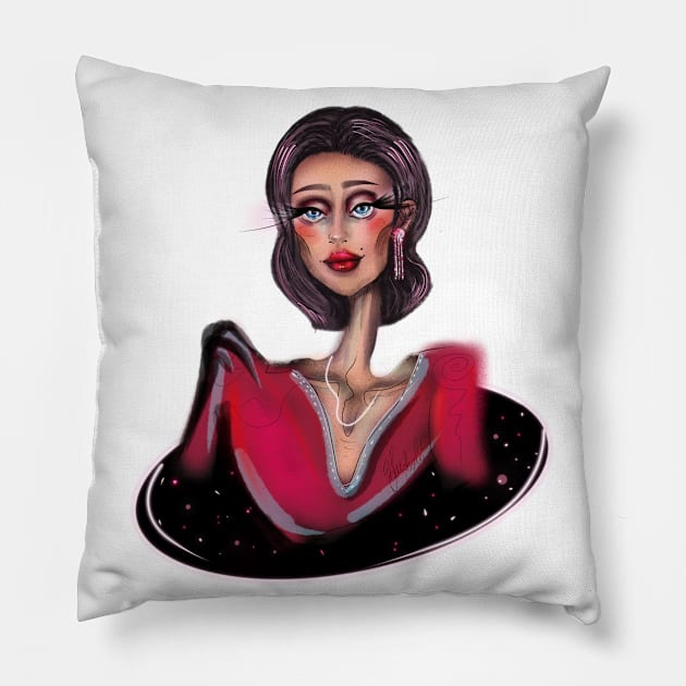 Fashion woman Pillow by valentyna mohylei