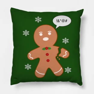 Broken Gingerbread Man Pillow