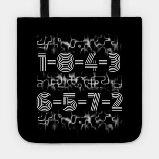 1-8-4-3 vintage Tote