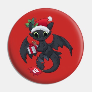 Christmas Dragon Pin