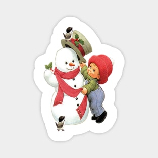 Christmas snowman Magnet