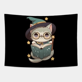 Cute Magical Cat - Adorable Magic Cat Tapestry