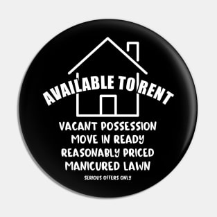 Available To Rent - Fun Real Estate Realtor Property Pin