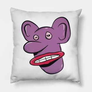 Pink funny face Pillow