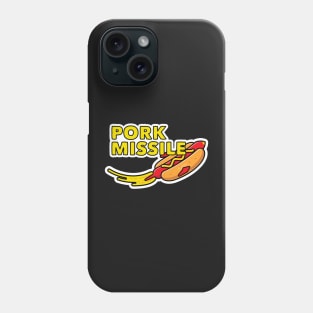 Hot Dog Pork Missile Wiener Rocket Ship Funny Hotdogologist Phone Case