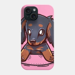 Pocket Cute Dachshund Dog Phone Case