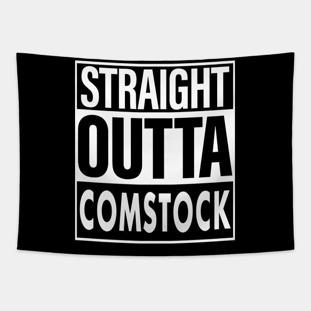 Comstock Name Straight Outta Comstock Tapestry by ThanhNga