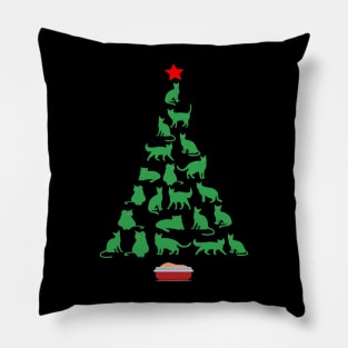 Cat Christmas Tree With Litter Box Pillow