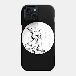 posh rabbit drawing - fantasy inspired art and designs Phone Case