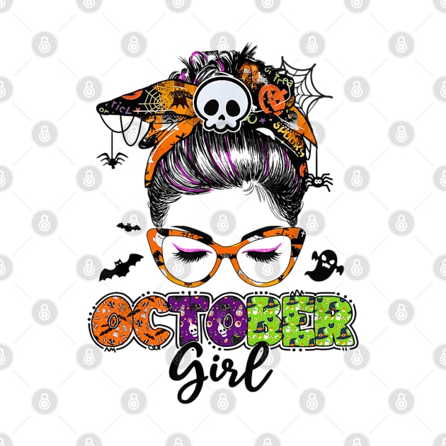 October girl Birthday Halloween Pattern by little.tunny