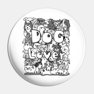 Dog Lover Doodle Pin