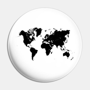 world map black #map #worldmap Pin