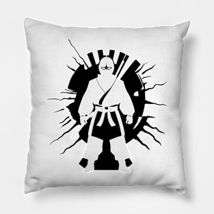 charismatic ninja design graphic illustration by ironpalette Pillow