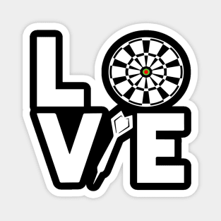 Darts Love Funny Dart Sport Quote Design Magnet