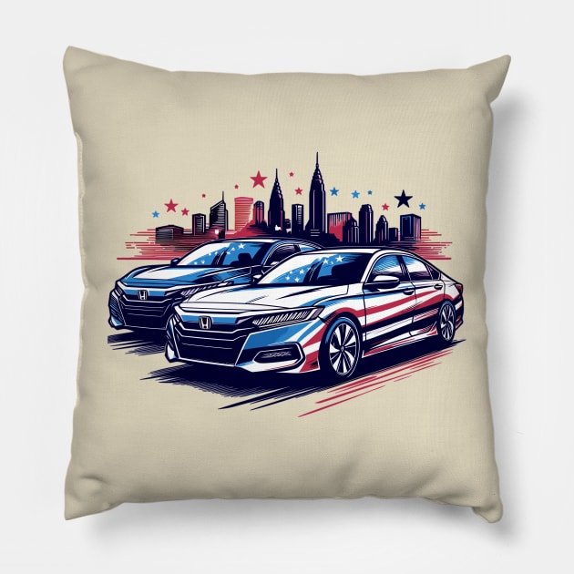 Honda Accord Pillow by Vehicles-Art