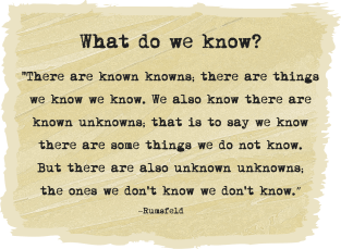 Known and Unknown Quotation Tee Magnet