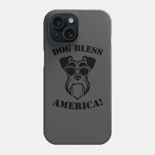 DOG BLESS AMERICA Phone Case by Jackies FEC Store