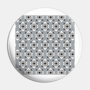 Pretty grey and black minimalist pattern Pin