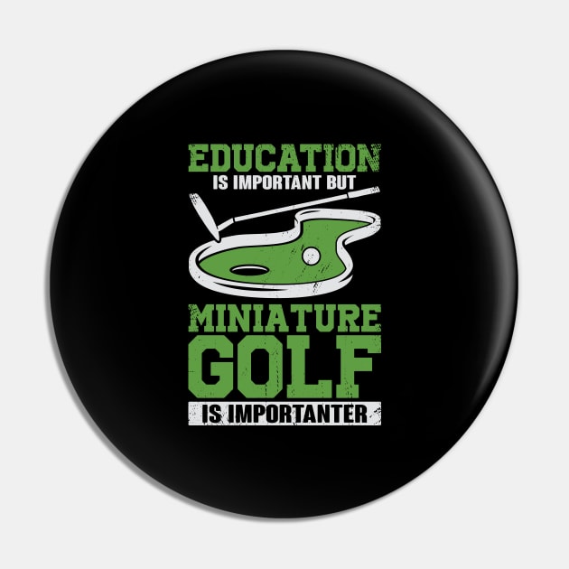 Funny Miniature Crazy Golf Player Gift Pin by Dolde08