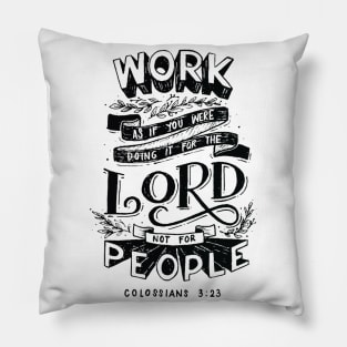 Colossians 3 23 Bible Verse Pillow