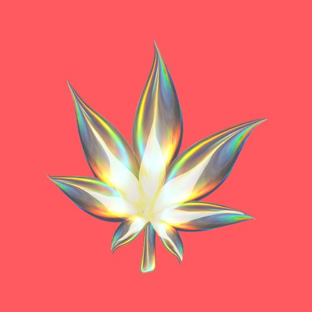 Golden Iridescent Cannabis by dinaaaaaah