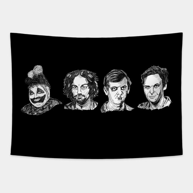 Killer friends Tapestry by Creativv Arts