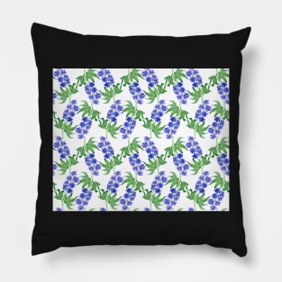 Delphinium watercolor Pillow