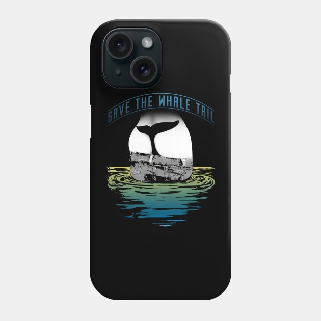 Whale, Thong, Tail, String tanga, Fun, Ocean Phone Case by Strohalm