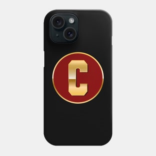 Gold letter C Phone Case