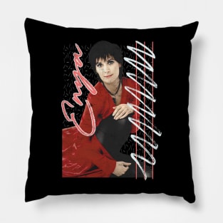 Enya \\ 90s Style Retro Design Pillow