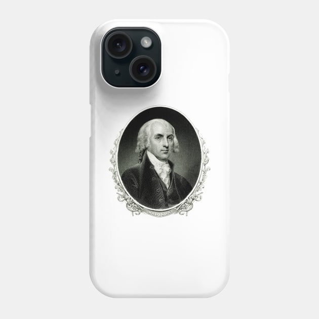 JAMES MADISON Phone Case by truthtopower