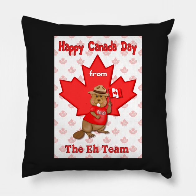 Canada Day Eh Team Pillow by SpiceTree