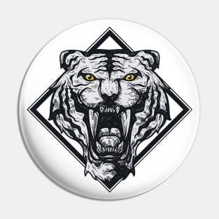 Angry Tiger Pin