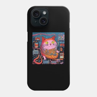 Futuristic Cyber  Cat Phone Case