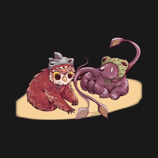 RPG Monsters in Cat Hats by Rumpled Crow