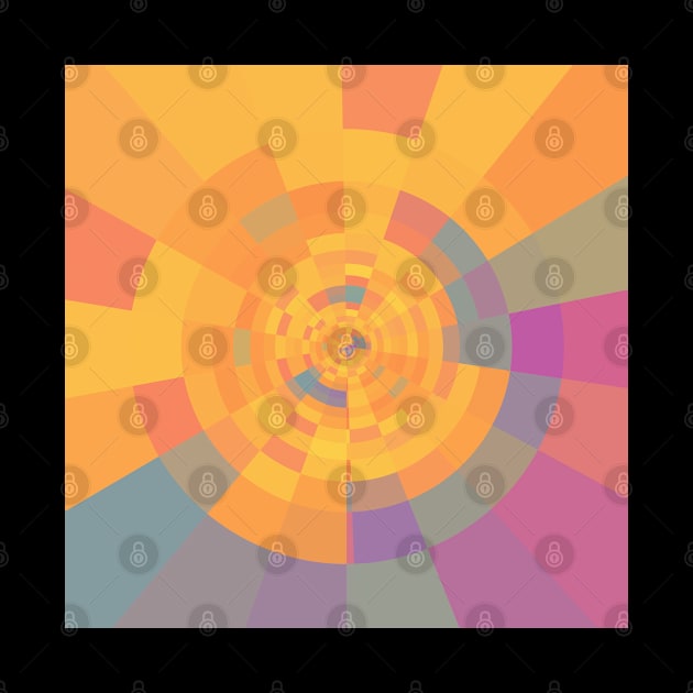 Abstract Circle of Cute Bright Colors by Peaceful Space AS