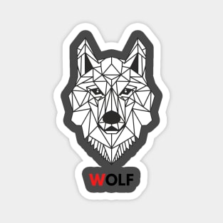 Geometric Poly Wolf Magnet
