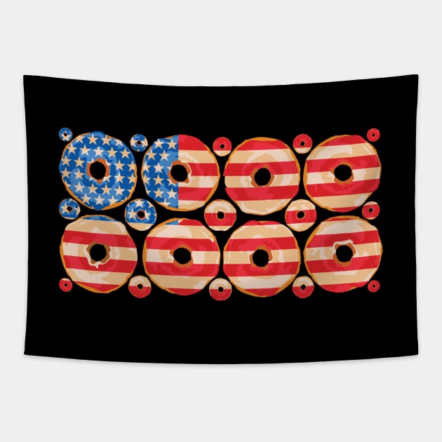 USA donuts Tapestry by Bomdesignz