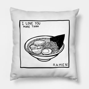 i love ramen Pillow