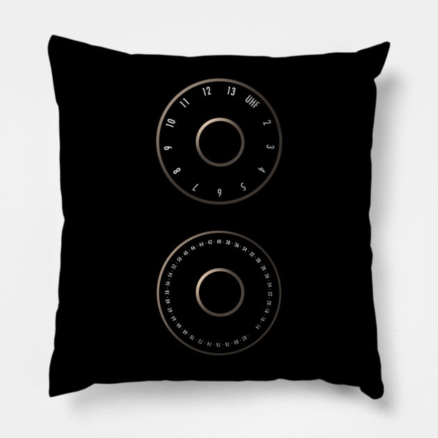 VHF/UHF Dials Pillow by GloopTrekker