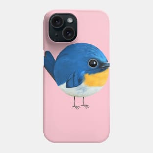 Blue flycatcher bird Phone Case