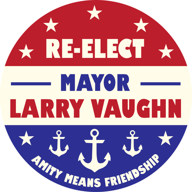 Re-Elect Larry Vaughn Kids T-Shirt by avoidperil