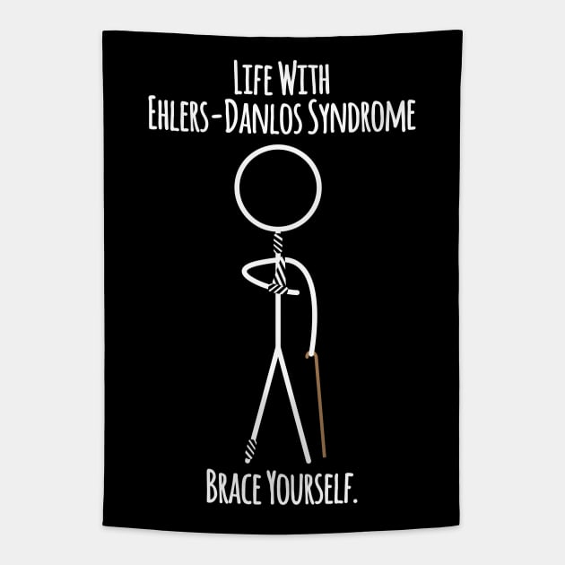 Life With Ehlers Danlos Syndrome Brace Yourself Tapestry by Jesabee Designs