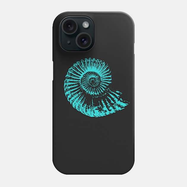 Fossil collector gifts, paleontologists fossil Ammonite Phone Case by Diggertees4u